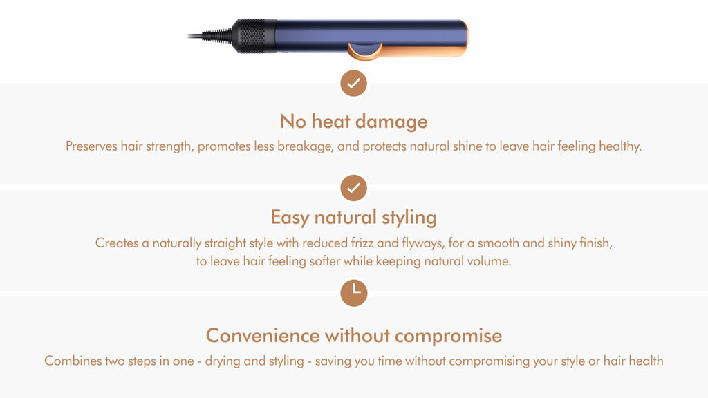 Dyson Airstrait™ dryer andstraightener