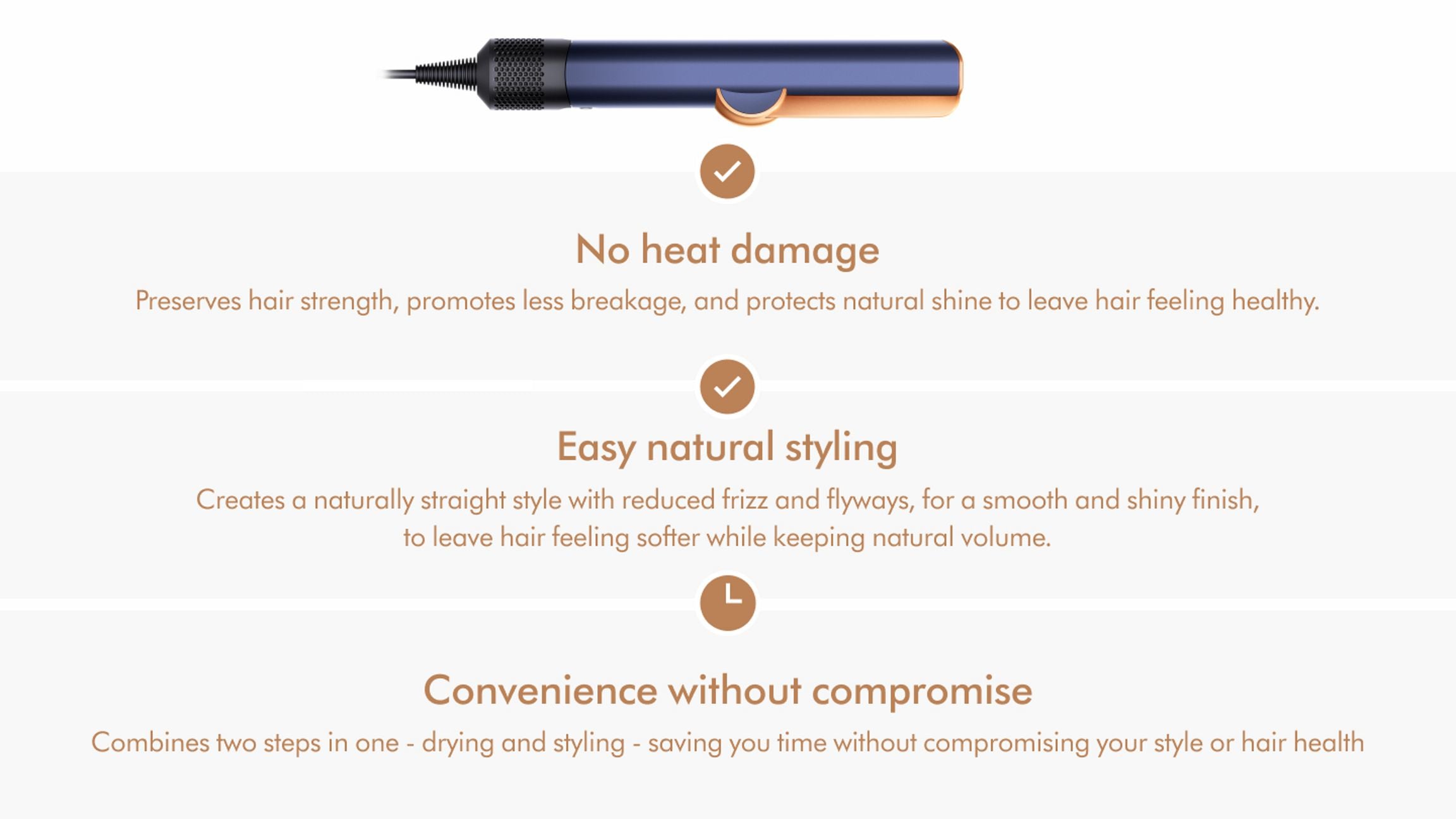 Dyson Airstrait™ dryer andstraightener