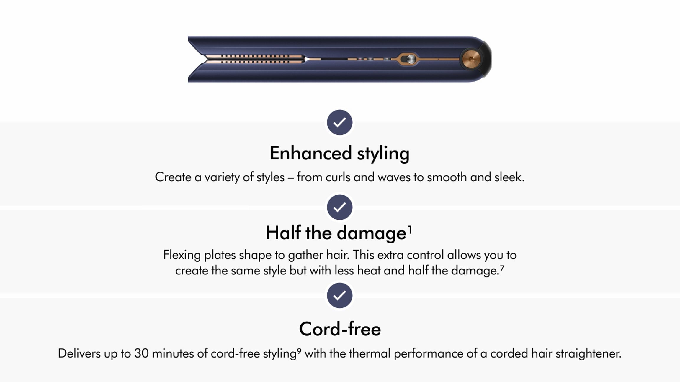 Dyson Corrale™ stylerstraightener (Prussian Blue/RichCopper)