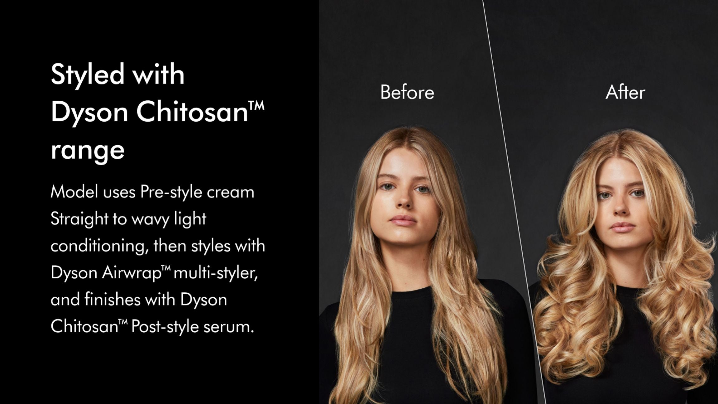 Dyson Chitosan™ Pre-stylecream Straight to wavy lightconditioning