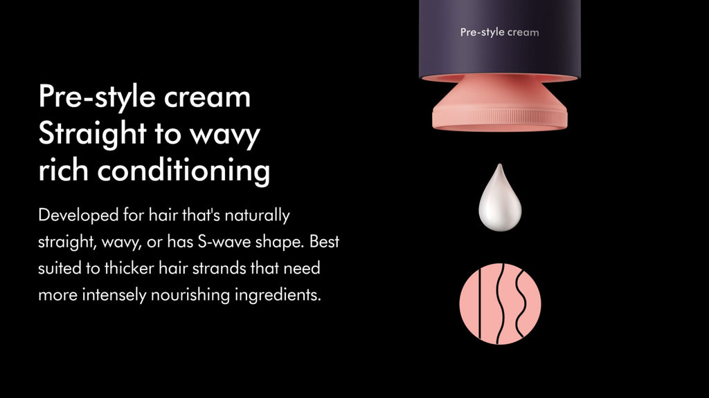 Dyson Chitosan™ Pre-stylecream Straight to wavy richconditioning