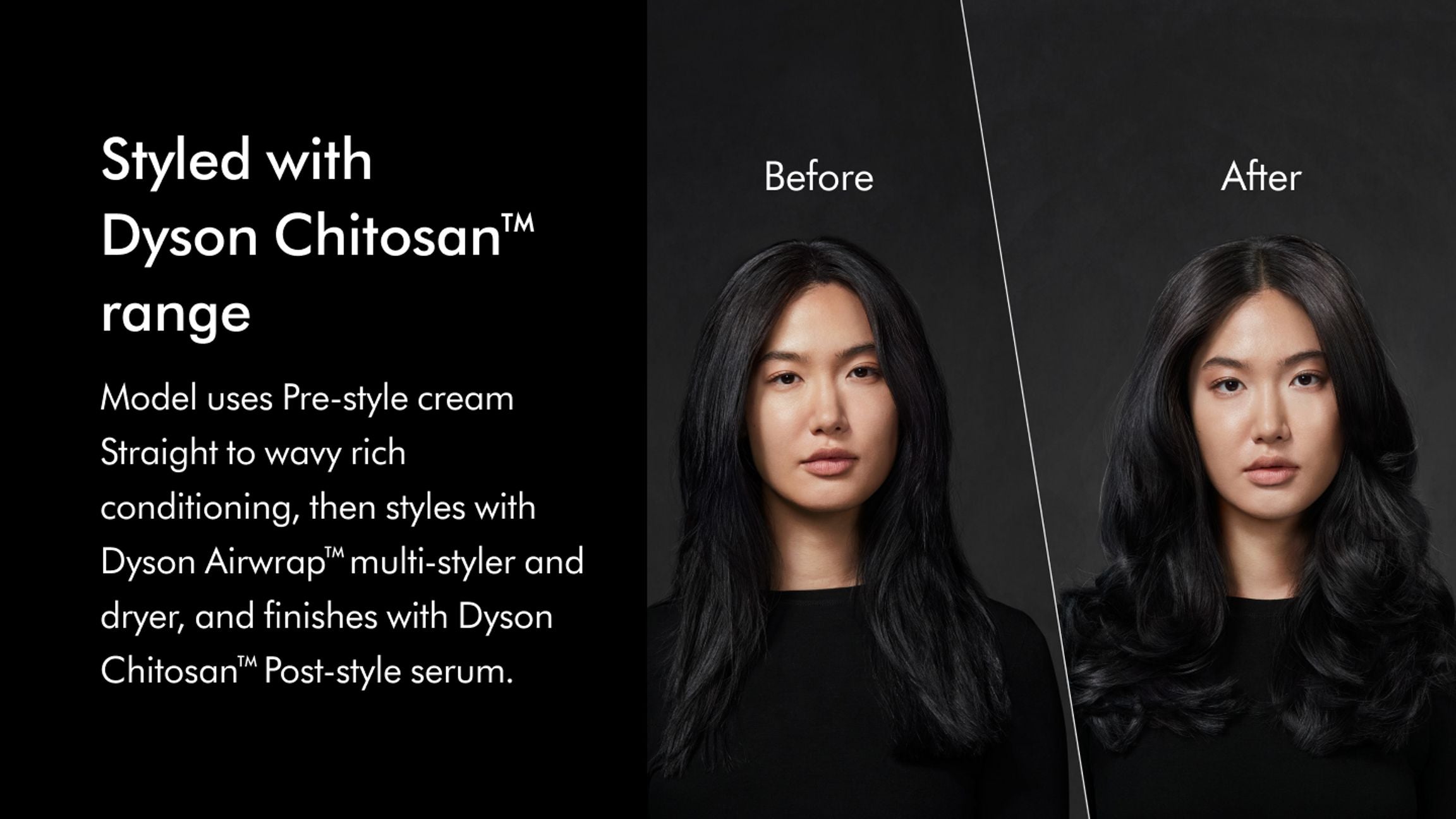 Dyson Chitosan™ Pre-stylecream Straight to wavy richconditioning