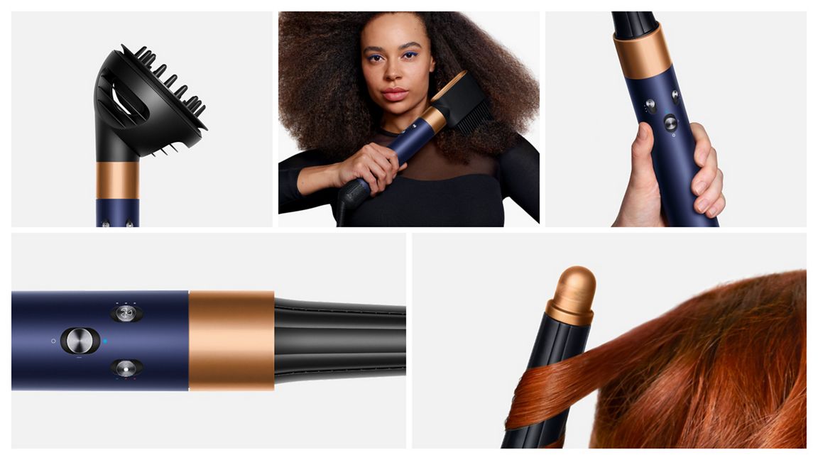 Dyson Airwrap i.d.™ multi-stylerand dryer Curly+Coily (Prussian Blue/Rich Copper)